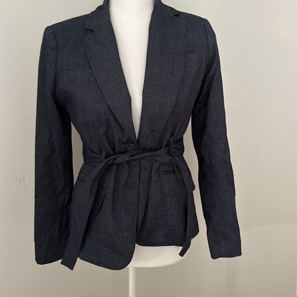 Blazer with tie-belt - Picture 4 of 5